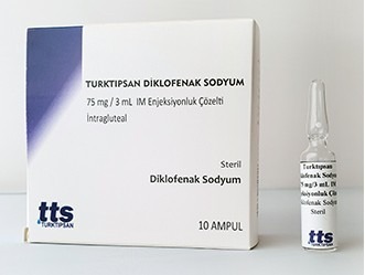 TURKTIPSAN  DIKLOFENAK SOD.  75 MG / 3 ML  AMPUL